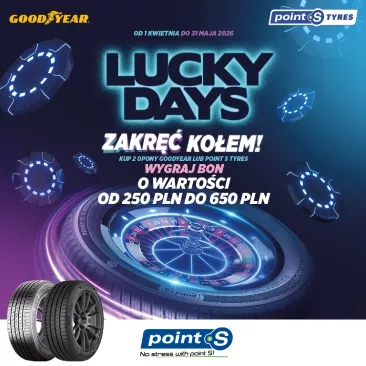 Lucky Days Point S Goodyear zakręć kołem